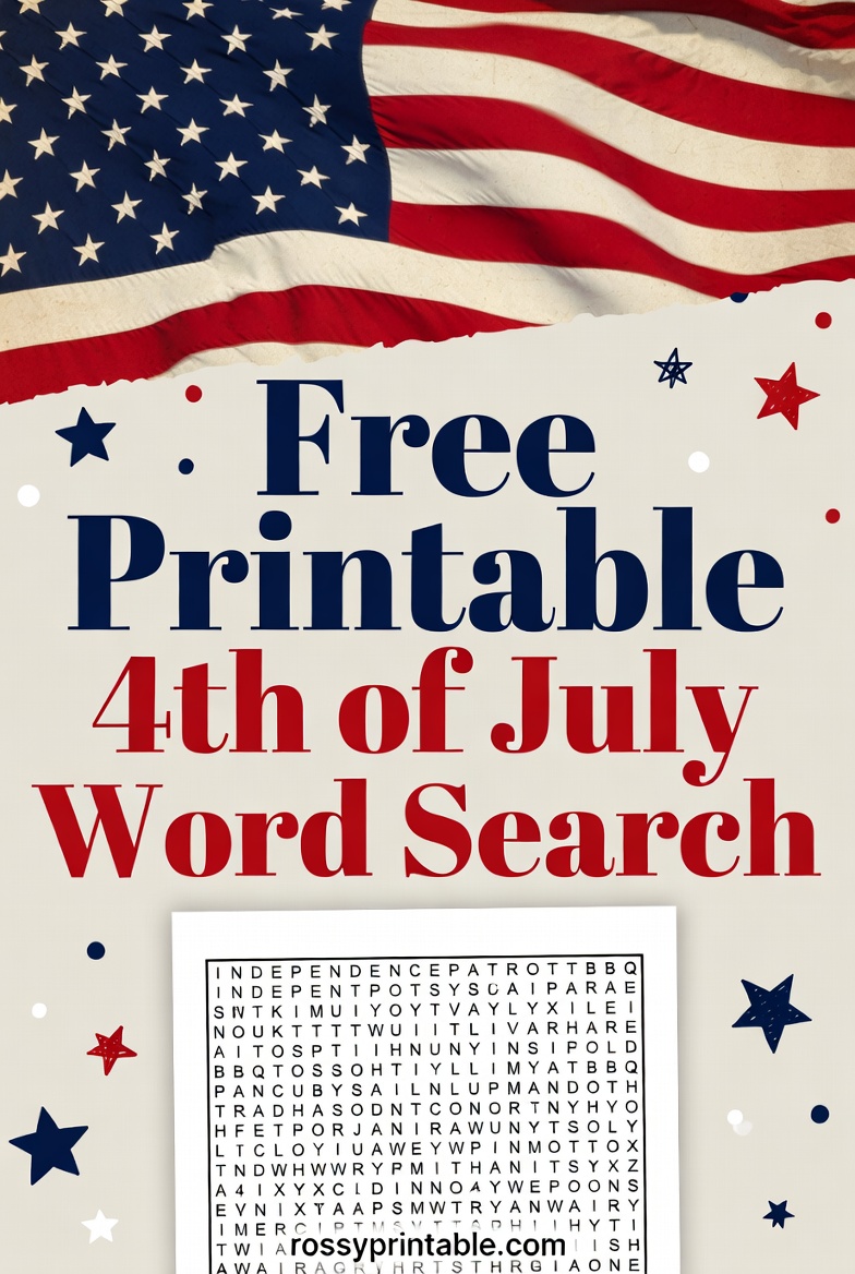 Free Printable 4th of July Word Search 3 Free Printable 4th of July Word Search (3)