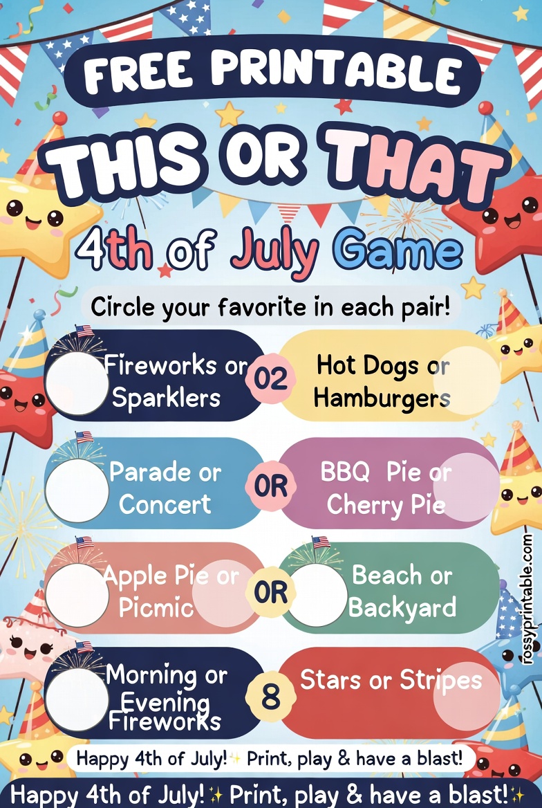 Free Printable This or That 4th of July Game (3)