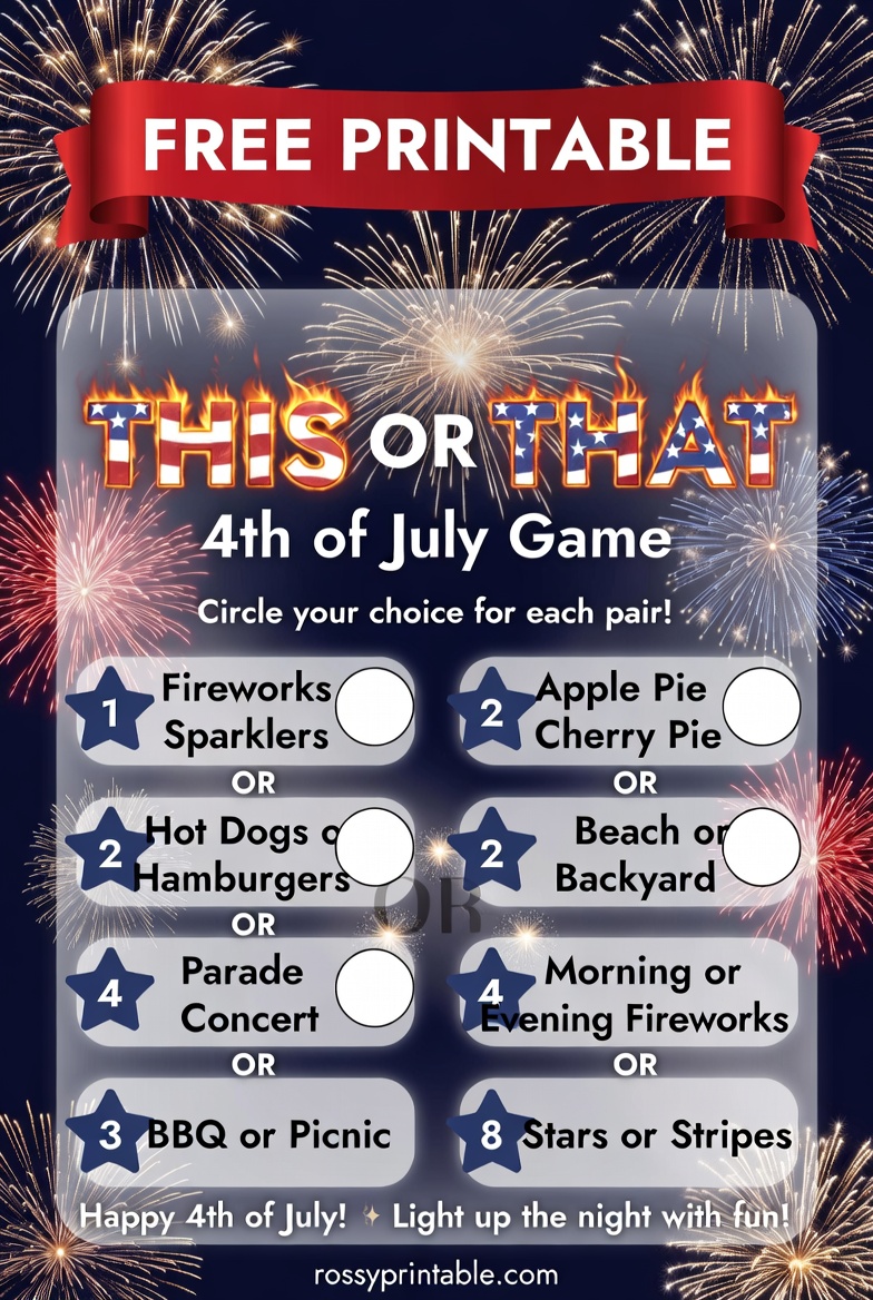 Free Printable This or That 4th of July Game (4)