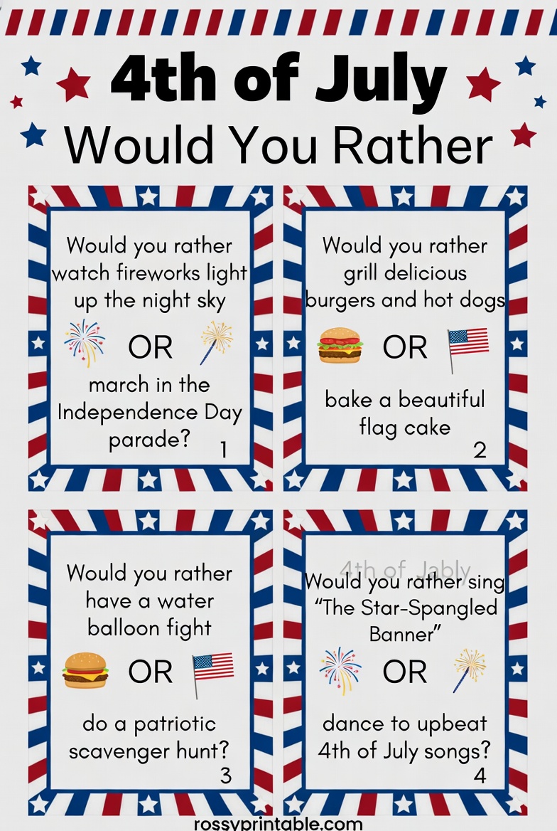 Free Printable Would You Rather 4th of July Game (3)
