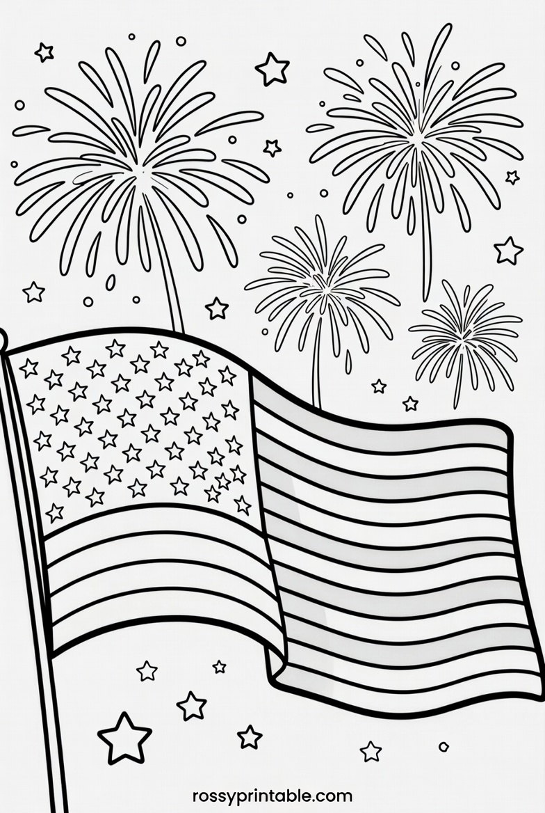 Printable 4th of July Coloring Pages (1)