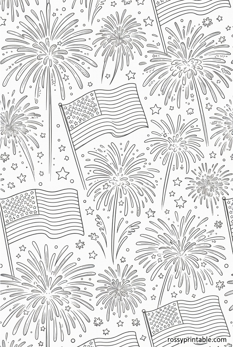 Printable 4th of July Coloring Pages for Adults (2)