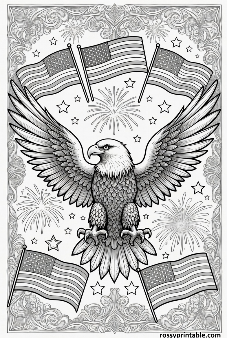 Printable 4th of July Coloring Pages for Adults (4)