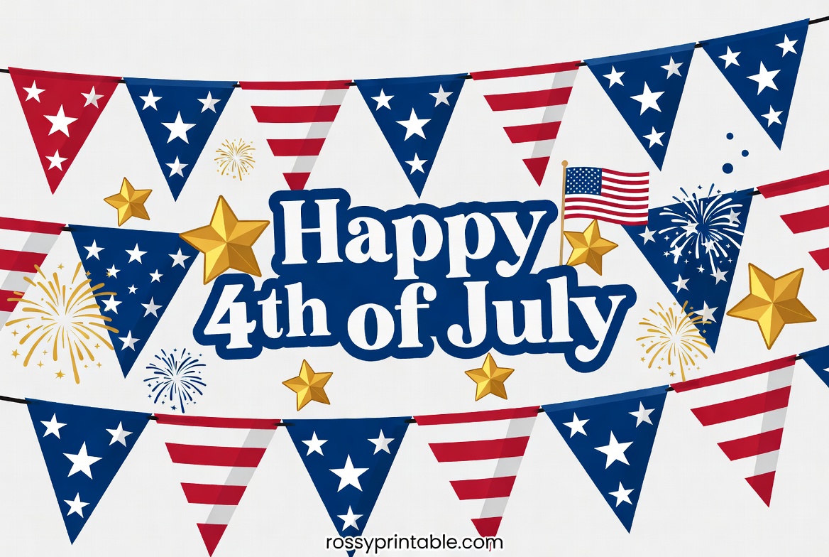 Printable 4th of July Decorations 1 1 Printable 4th of July Decorations (1)