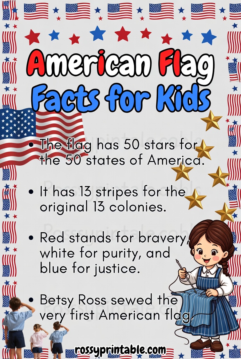 Printable 4th of July Facts for Kids 4 Printable 4th of July Facts for Kids (4)