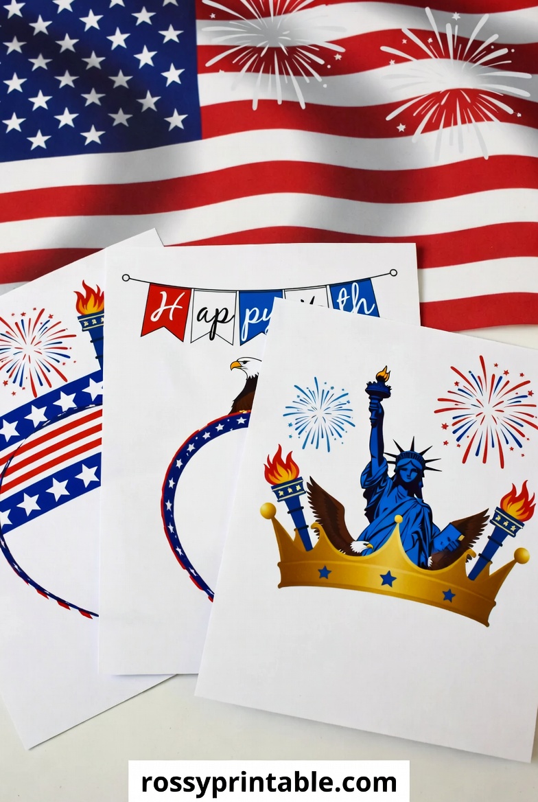 Printable 4th of July Hats, Crowns and Headbands (2)