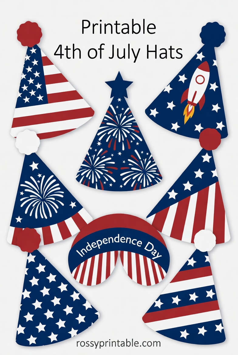 Printable 4th of July Hats, Crowns and Headbands (3)