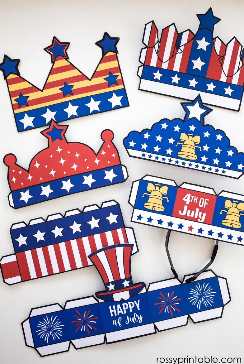 Printable 4th of July Hats, Crowns and Headbands (4)
