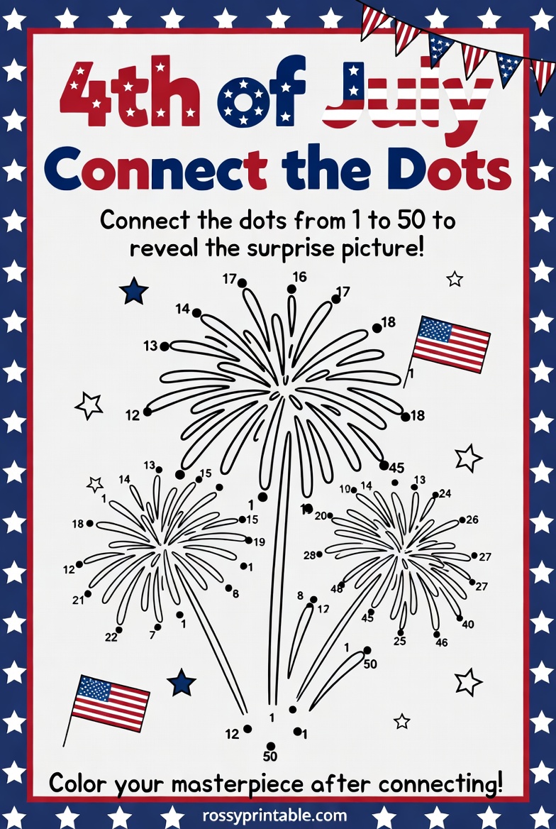 Printable 4th of July Mazes and Puzzles 3 Printable 4th of July Mazes and Puzzles (3)