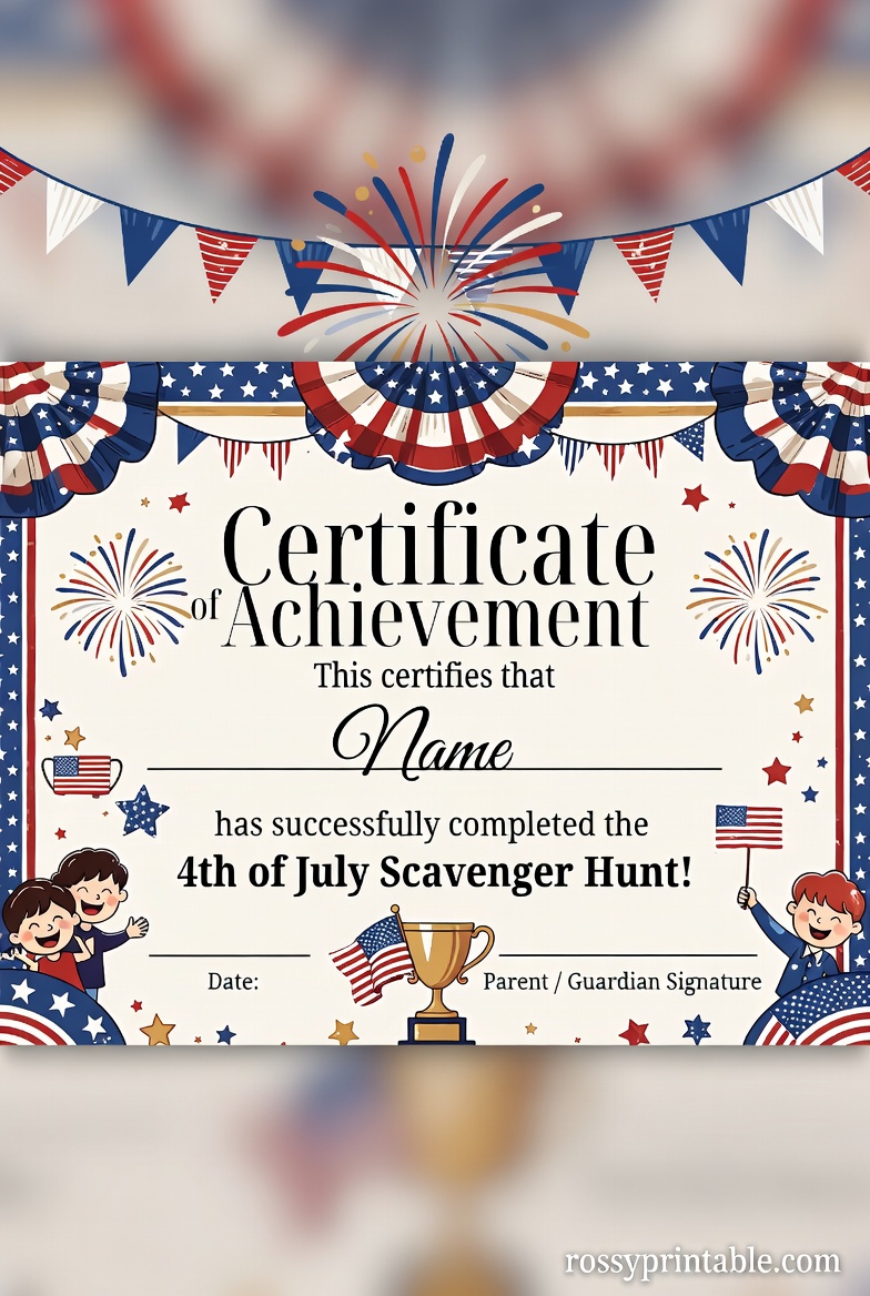 Printable 4th of July Scavenger Hunt 2 Printable 4th of July Scavenger Hunt (2)
