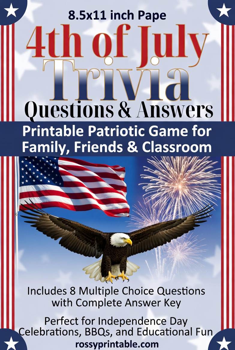 Printable 4th of July Trivia Questions and Answers (1)