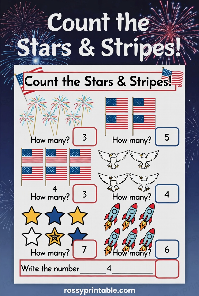Printable 4th of July Worksheets (2)