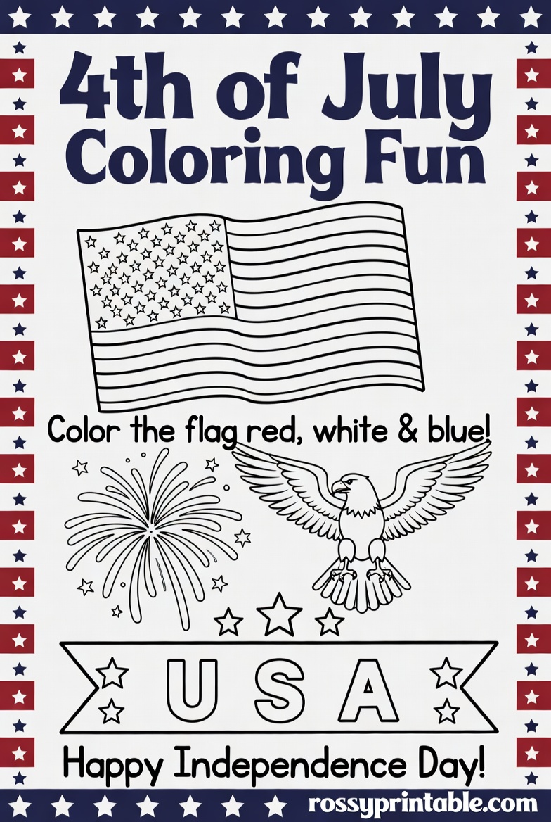 Printable 4th of July Worksheets (4)