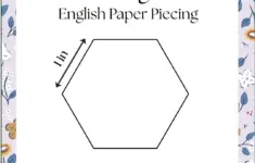 1 Hexagons Template Instant Pdf Download