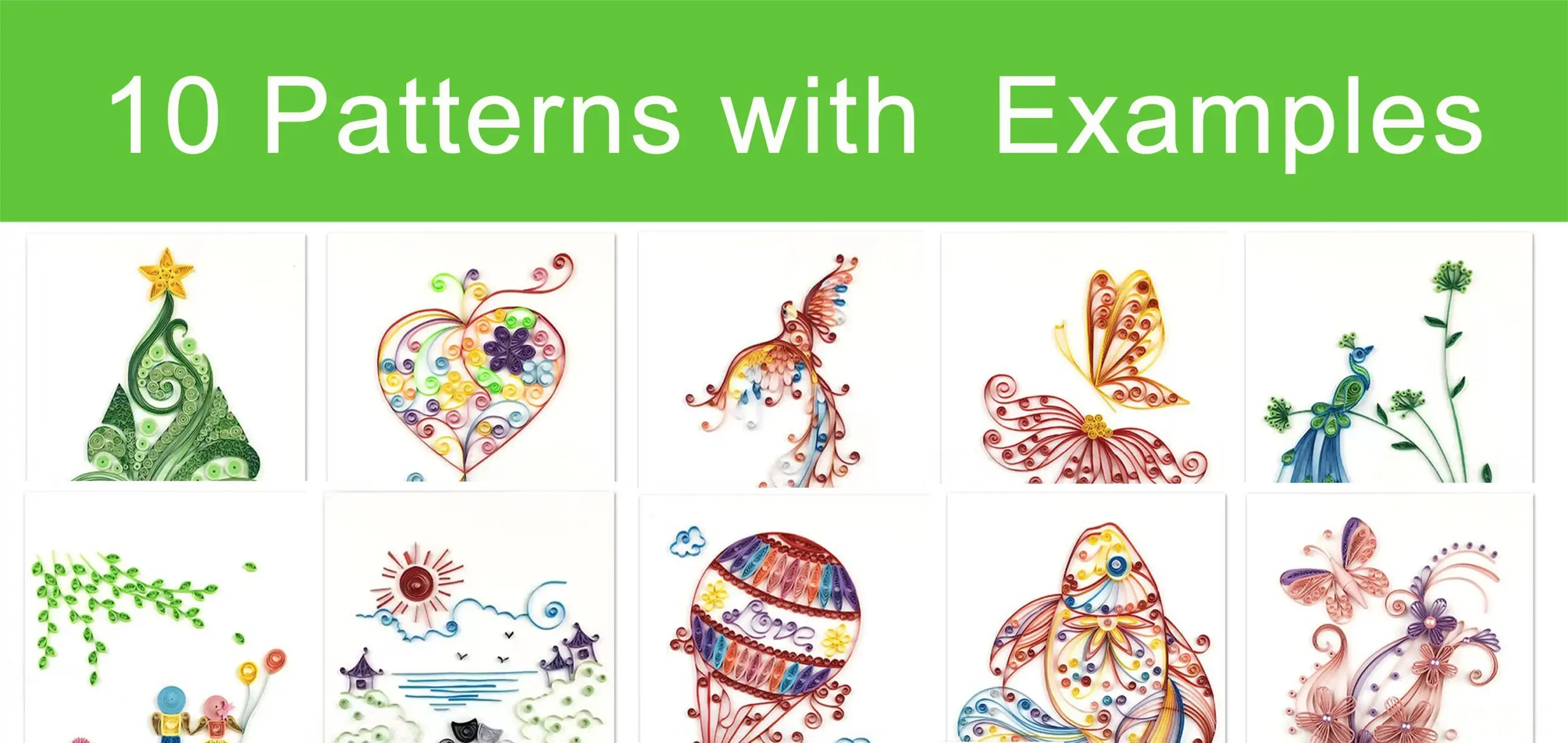 10 Quilling Templatespatterns To Make