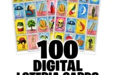 100 Modern Mexican Loteria Cards Digital