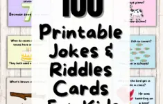 100 Printable Joke Lunchbag Cards For