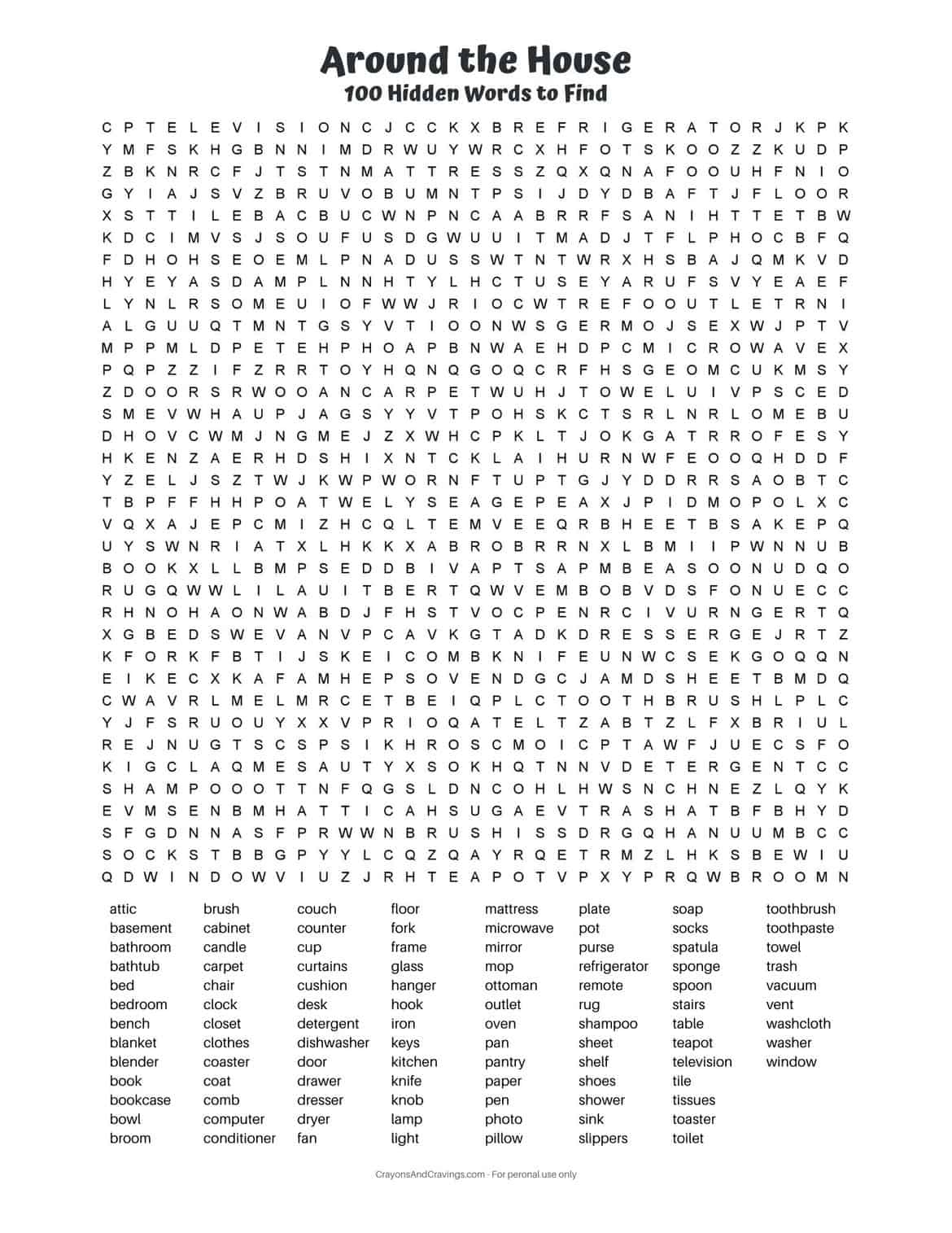 100 Word Word Search 100 Word Word Search