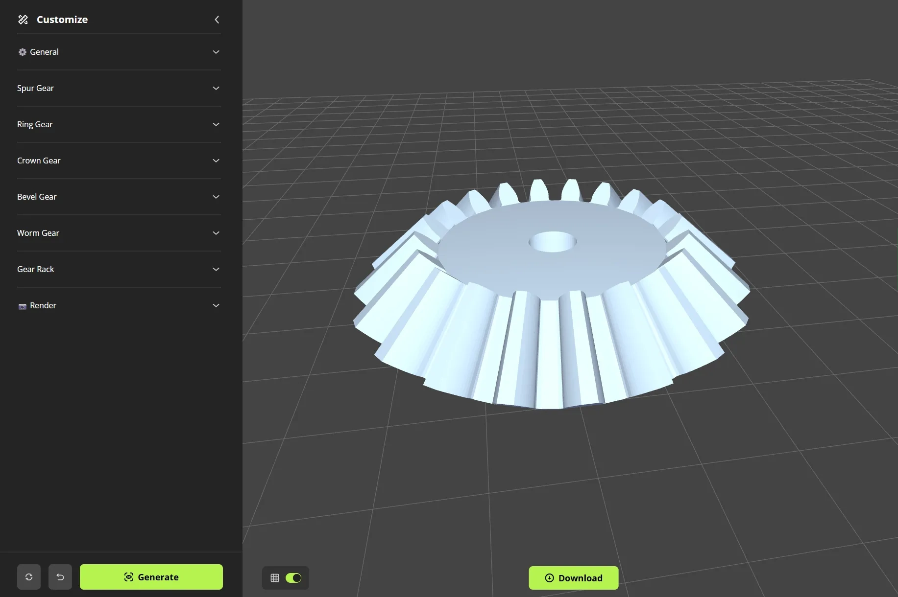 1049303 Gear Generator Parametric Gears Racks