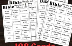 108 Printable Bible Charade Cards Bible