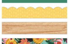 109639 E1 Grow Together Printable Bulletin Board Borders Set 109639 E1