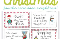 12 Days Of Christmas For Neighbors Free Printable