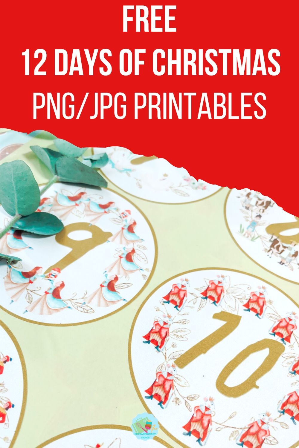 12 Days Of Christmas Printables
