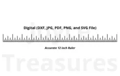 12 Inch Accurate Ruler Template No
