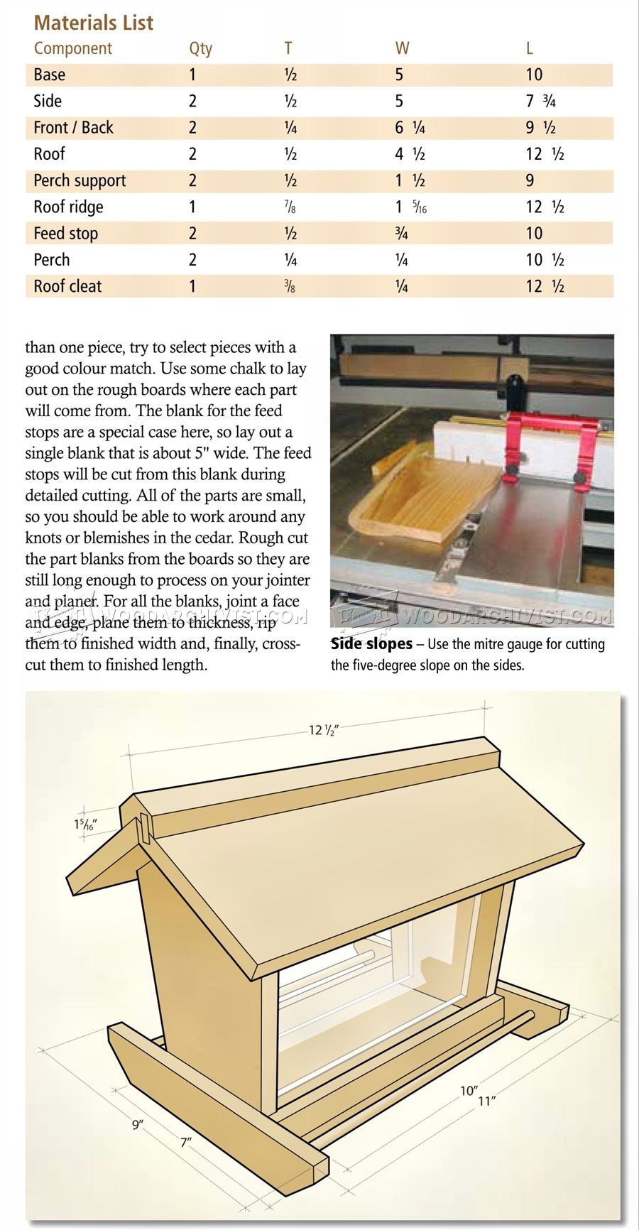 1366 Bird Feeder Plans 1366 Bird Feeder Plans