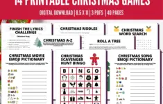 14 Christmas Games Multipack Printable