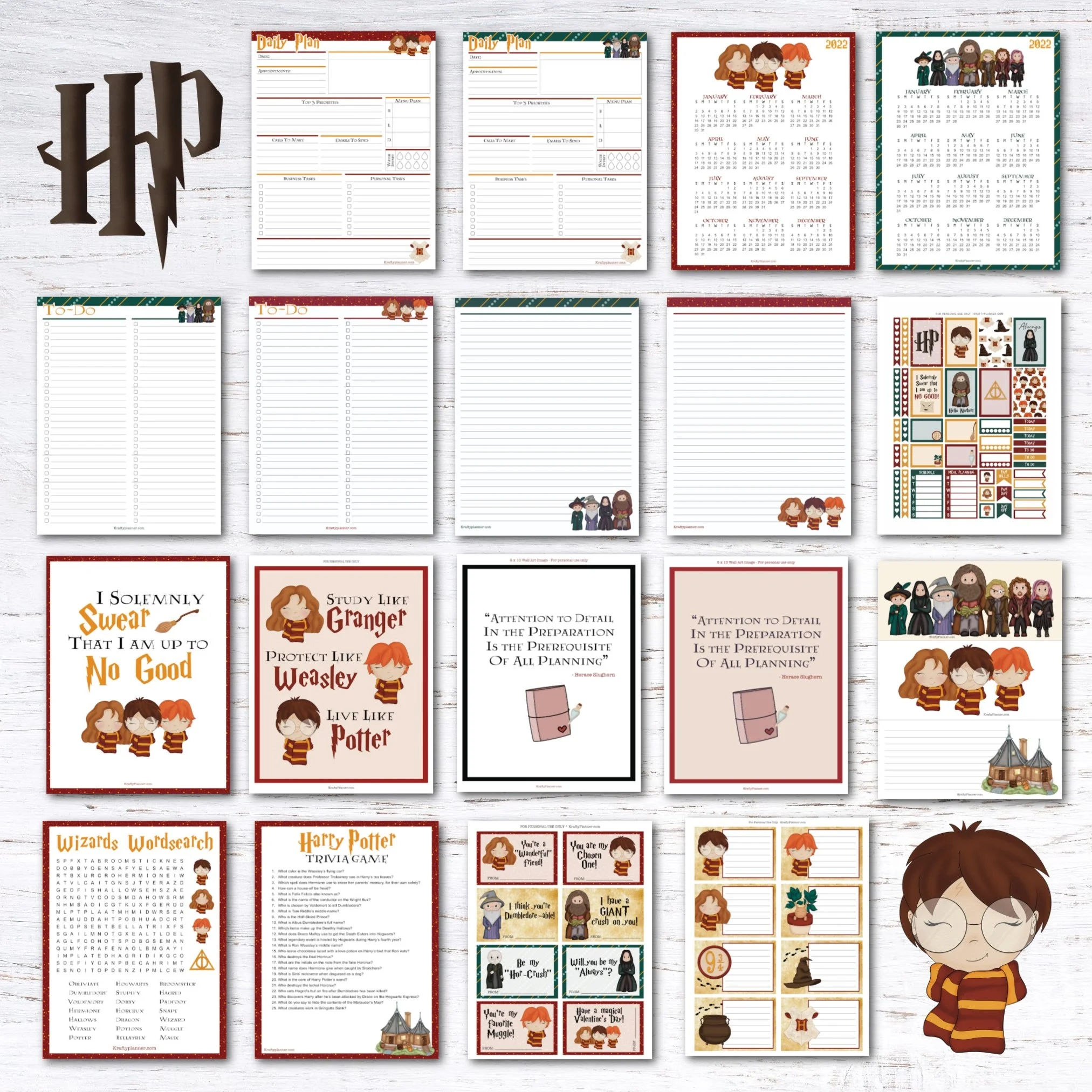 14 Harry Potter Free Printables