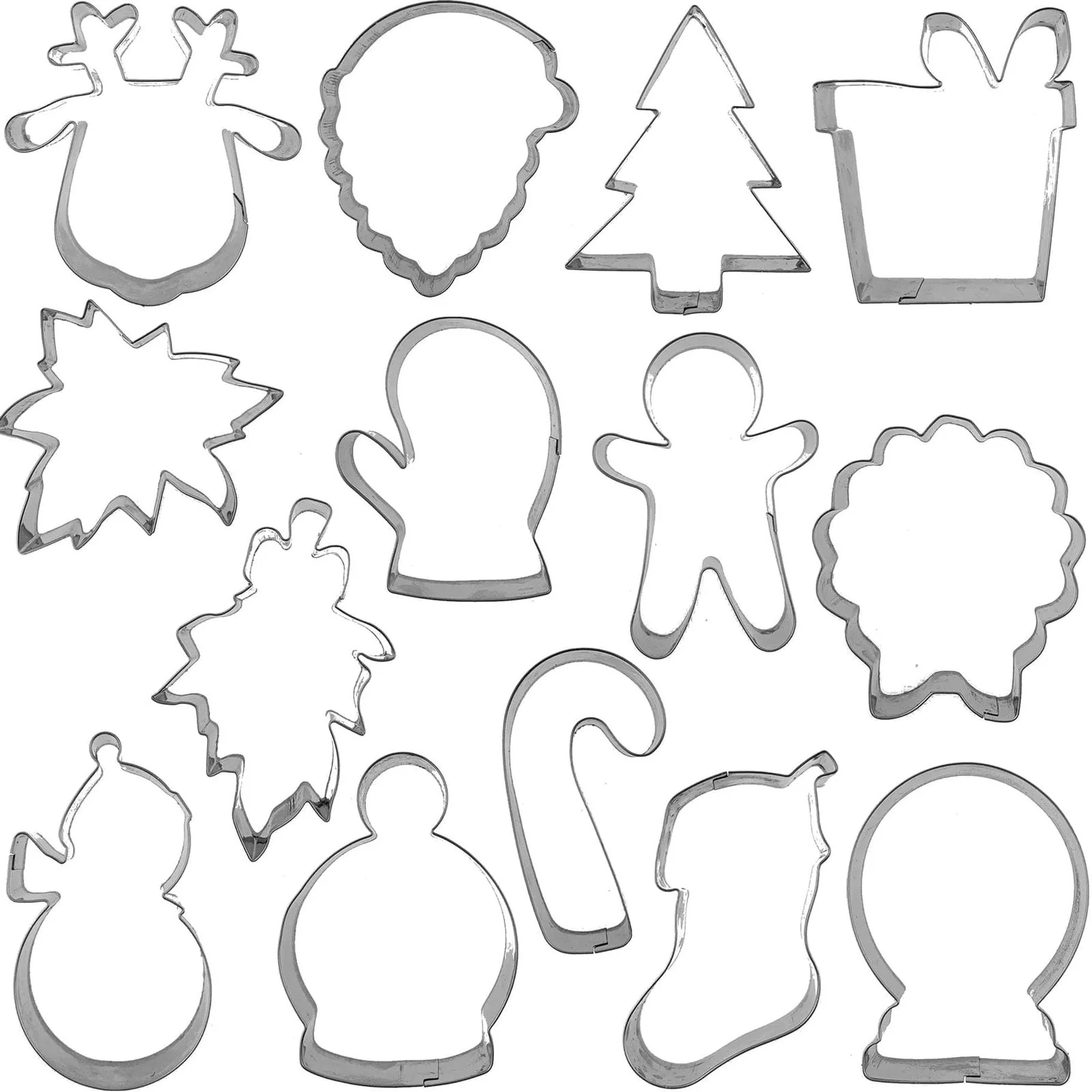 14 Piece Christmas Cookie Cutter Set 14 Piece Christmas Cookie Cutter Set