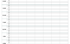 15 Minute Schedule Template