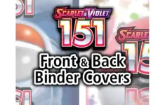 151 Front And Back Binder Covers Pokemon
