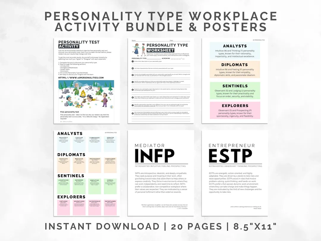free printable personality tests for employees