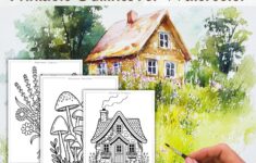 17 Printable Watercolor Templates