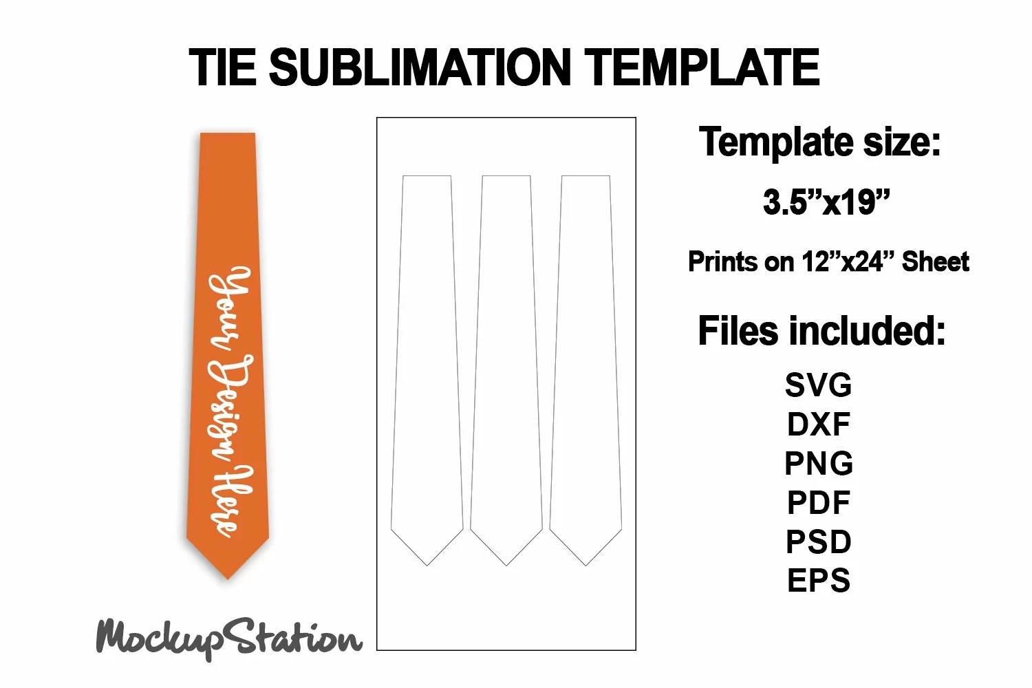 1913971 Tie Template Svg Tie Sublimation Template Psd