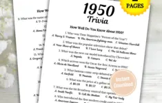 1950 Trivia Game