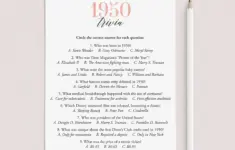 1950 Trivia Questions And Answers Printable