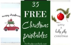 20 Free Christmas Printables To Deck
