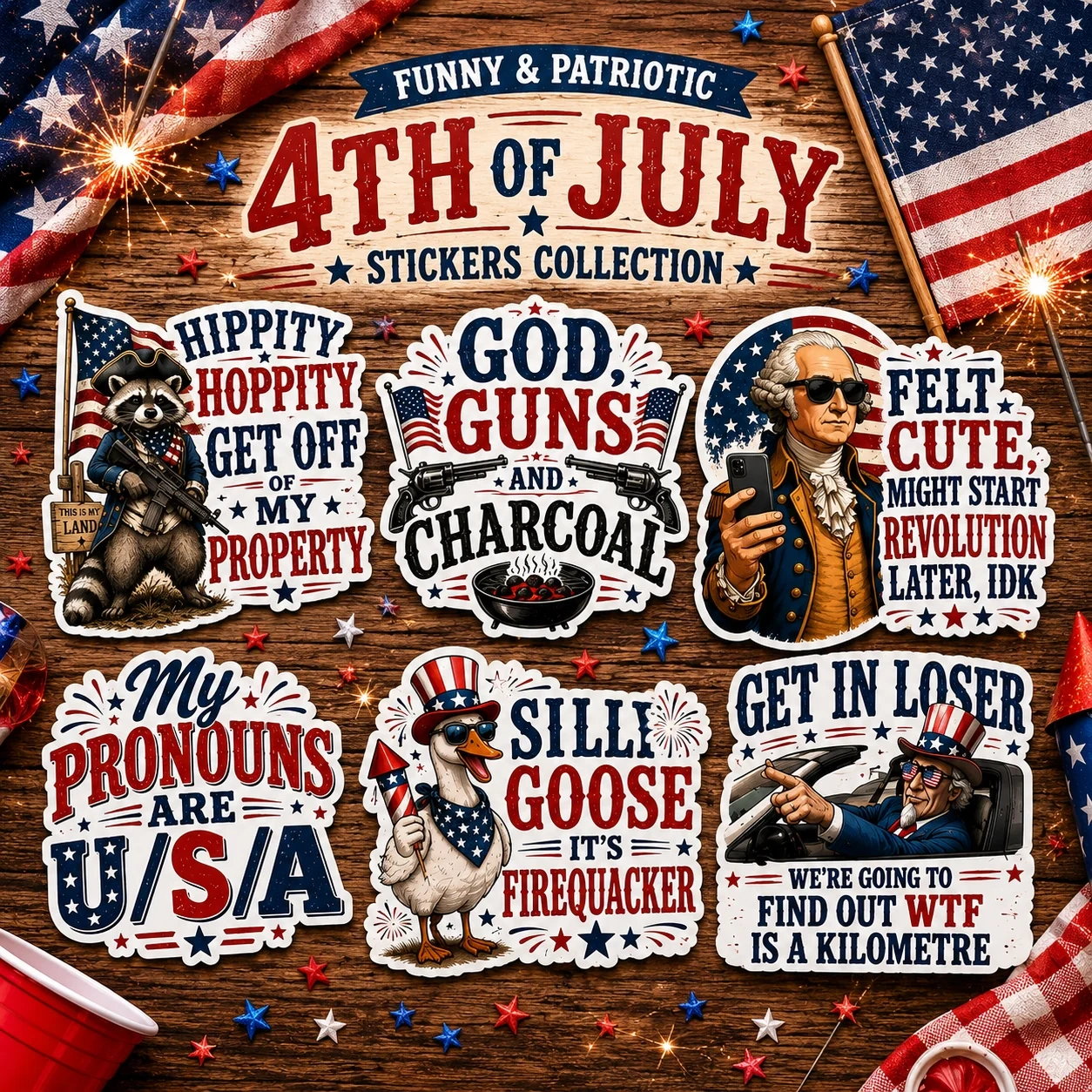 20 Funny 4th Of July Stickers You Need For Independence Day 2026 20 Funny 4th Of July Stickers You Need For Independence Day 2026