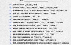 20230208 Super Bowl Prop Sheet The Best Printable Super Bowl Prop Sheet For Super Bowl 2023