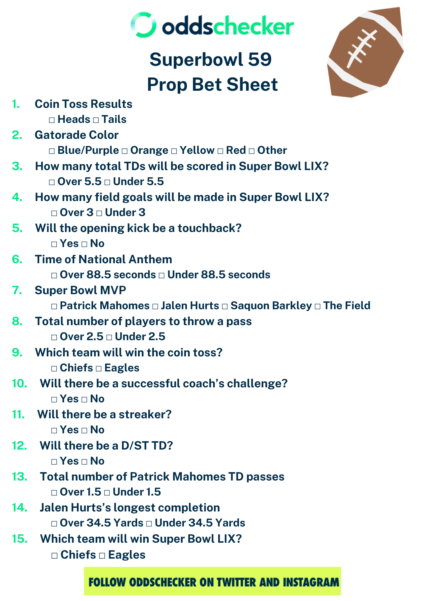printable super bowl prop bet sheet 2026 printable super bowl prop bet sheet 2026