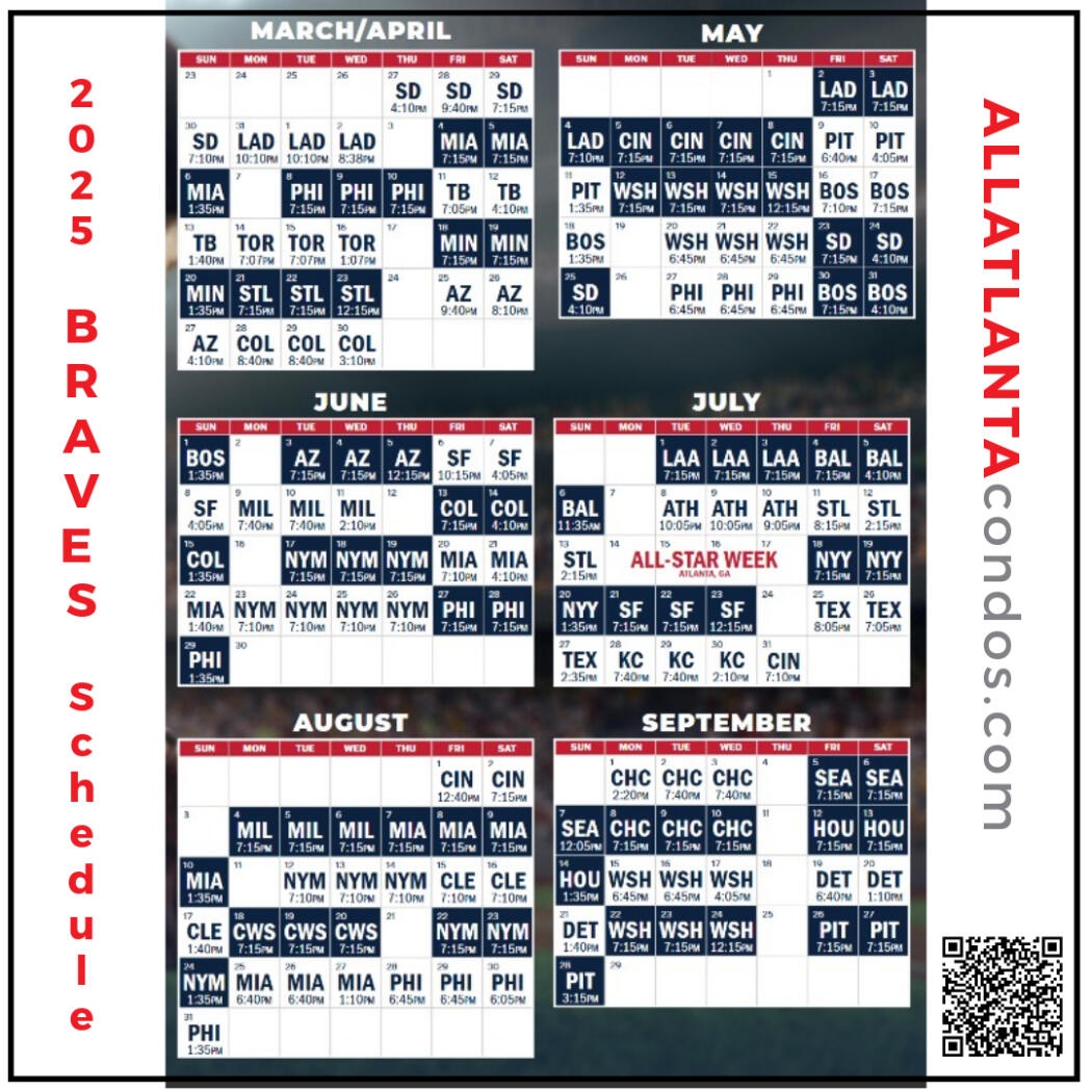 2025 Atlanta Braves Schedule