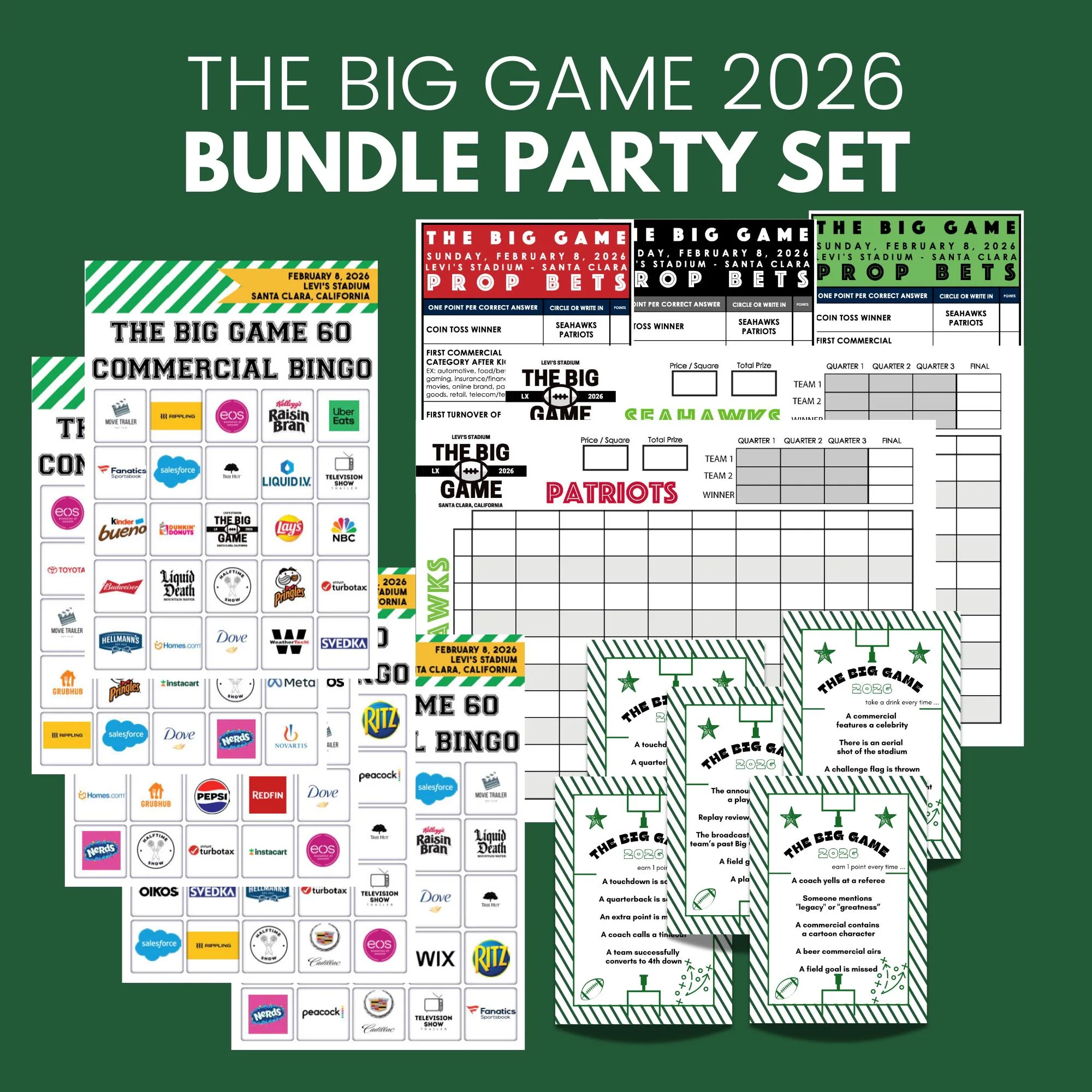 super bowl drinking game 2026 printable super bowl drinking game 2026 printable