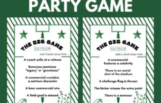 2026 Big Game Party Game Printable The