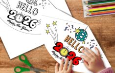 2026 New Year Party Hat Make Your Own