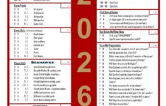 2026 Super Bowl Lx 60 Prop Bet Sheet