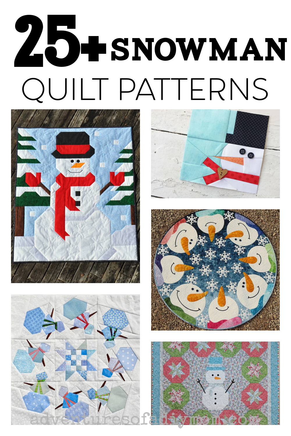25 Snowman Quilt Patterns
