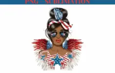 2552455 African American 4th Of July Png Sublimation Downl